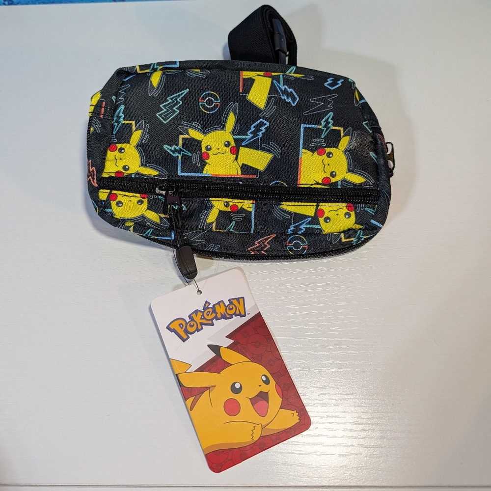 Bioworld Pokemon Pikachu Gotta Catch Them All Fanny Hip Pack Belt Crossbody Bag
